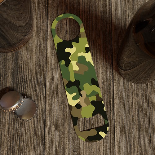Camouflage bottle opener - camouflage,