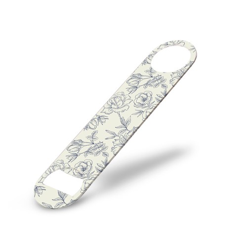 Roses outline bar blade bottle - bar,