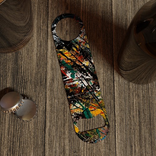 Paint splatter bottle opener - splatter,