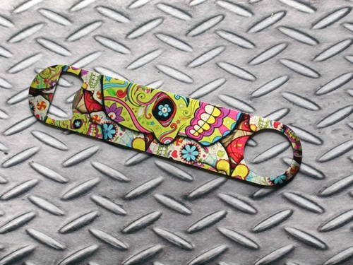 Sugar skull bar - skull, blade